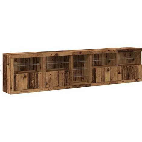 Maison Exclusive - Madia LED Legno vecchio 283 x 37 x 67 cm Legno multistrato