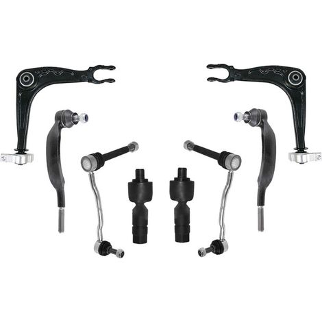 KIT BRACCIO OSCILLANTE 8 PEZZI COMPATIBILE CON CITROËN C6 (TD) 3.0 V6 09.2005 - 12.2012 / Kit Sospensione Completo OE/OEM / Bracci Oscillanti + Testine Sterzo / Sostituzione Diretta OEM