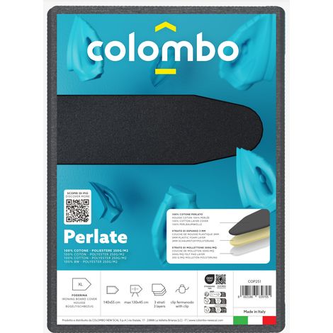 Colombo New Scal Perlate XL Cubierta superior para tabla de planchado Algodón