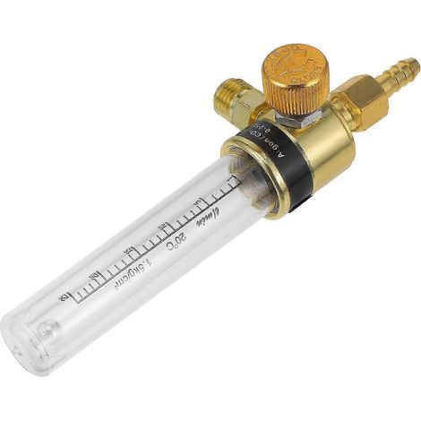 Débitmètre régulateur d'argon doré pour mesure précise du gaz (lot de 2 pièces) (1/5)