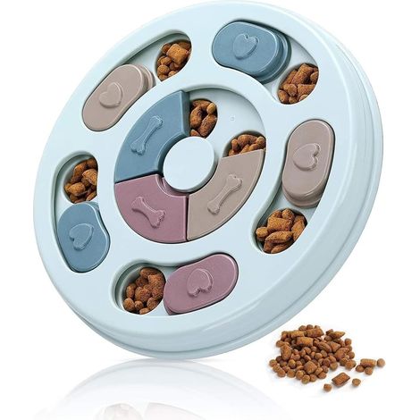 Jouets De Puzzle pour Chiens Jeu de Chien avec Bol de Puzzle antidérapant à Alimentation Lente pour Chiots et Animaux de Compagnie (1/5)