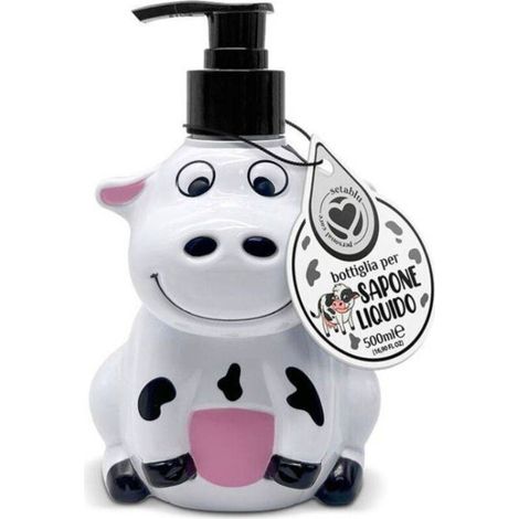 Bouteille De Savon Vache Pour Savon Liquide 500ml Set D'accessoires De Salle De Bain