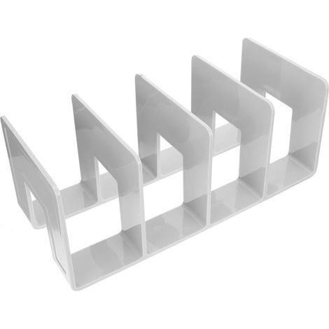 Organisateur de bureau en acrylique, 1 pièce, porte-fichiers, porte-fichiers, magazines, organisateur de rangement de maquillage, étagère de placard, casier de rangement, accessoires, (1/5)
