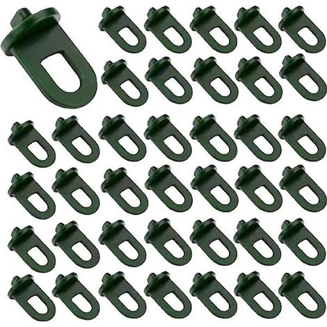 Filiyano – support pour plantes de – Ensemble de 50 pinces de serre avec fixation extra-forte et œillets - Le treillis et support pour plantes de (1/4)