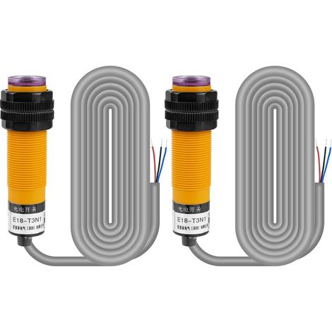 Commutateur Photoélectrique, 2 pièces Interrupteur de Proximité Capteur Photoélectrique Infrarouge Commutateur NPN DC 6V-36V 5 m (1/5)