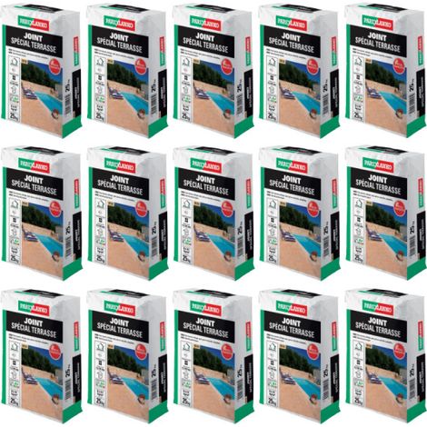 Lot de 15 sacs de joint spécial terrasse PAREXLANKO - Beige - 375kg (1/5)