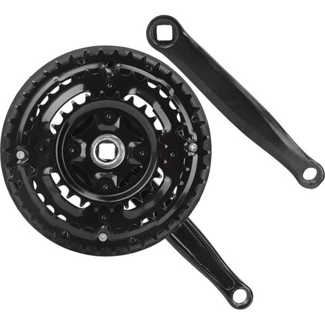 Pédalier en acier à haute teneur en carbone 24-34-42 dents avec carter de chaîne pour VTT/vélo de route à vitesses variables (1/5)