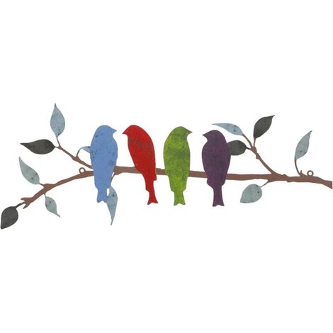 10 cm Décoration murale métal coloré rustique, art mural pour maison jardin cuisine (1/5)