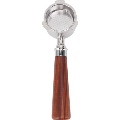 51-mm-Filterhalter für 3-Flügel-Kaffeemaschine und Filterkorb, Holzgriff, bodenloser Filterhalter für EC0680 Typ 1 (1/5)
