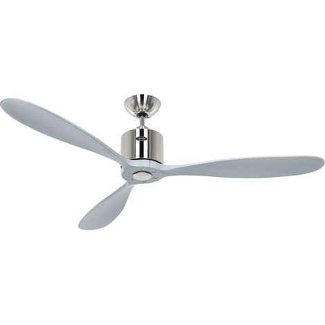 DC Ceiling Fan Aeroplan Eco Chrome / Light Grey