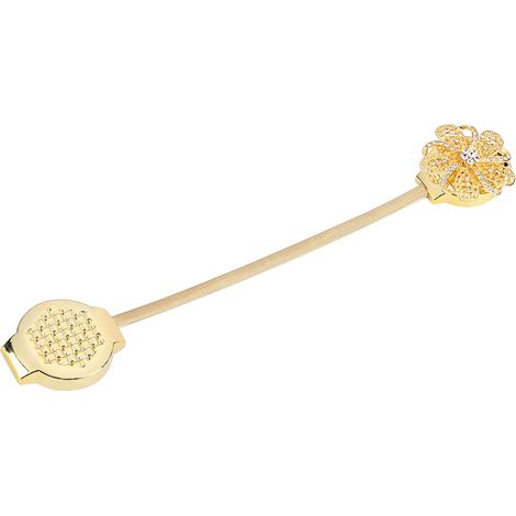 Fermeture magnétique à ressort pour rideaux, ornée de strass et de fleurs (1/5)