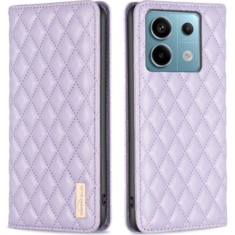 Funda tipo cartera para Xiaomi Redmi Note 13 Pro 4G / Poco M6 Pro 4G, color morado. (1/5)