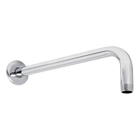 Tuyau de bras de douche 50 m de longueur totale 20 mm de diamètre rond en acier inoxydable chromé résistant à la rouille bras de pommeau de douche (1/5)