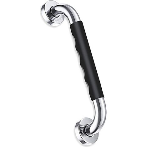 Barre d'appui de sécurité 33,5 cm, poignée de douche antidérapante en acier inoxydable avec revêtement en silicone (1/5)