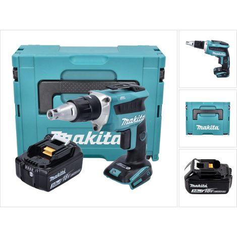 Makita DFS 452 F1J 18 V avvitatore a batteria senza spazzole per cartongesso + 1x batteria 3,0 Ah + Makpac - senza caricabatterie (1/5)