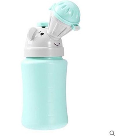 Vasino da viaggio, orinatoio unisex, vasino per bambini, orinatoio per l'addestramento al vasino, vasino portatile a prova di perdite a forma di elefante blu. (1/5)