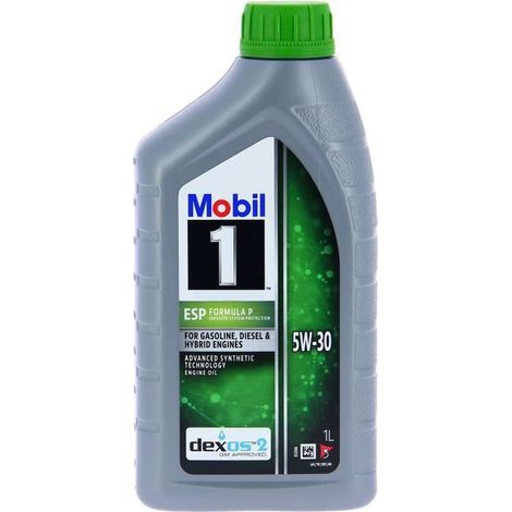Motoröl 5W-30 ESP Synthese - MOBIL 1 - Formula-P - Kanister 5L - hohe Anti-Verschmutzungs-Leistung