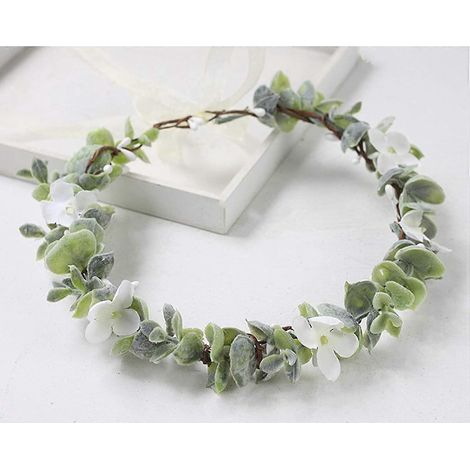 Set mit 2 Waldblumenkränzen, Blumenkränzen, Türkränzen, Sommerkränzen (1/4)