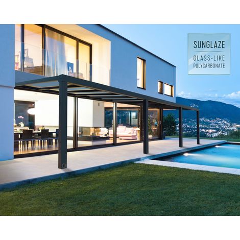 Couverture de patio 3,4x9,5m gris - Palram - 706081 (1/5)