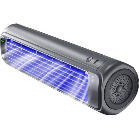 Circulateurs d'air refroidisseurs à trois vitesses réglables - Ventilateur sur pied - Rechargeable par USB - Mini ventilateur mural pour cuisine/petit espace/appartement (A) (1/5)
