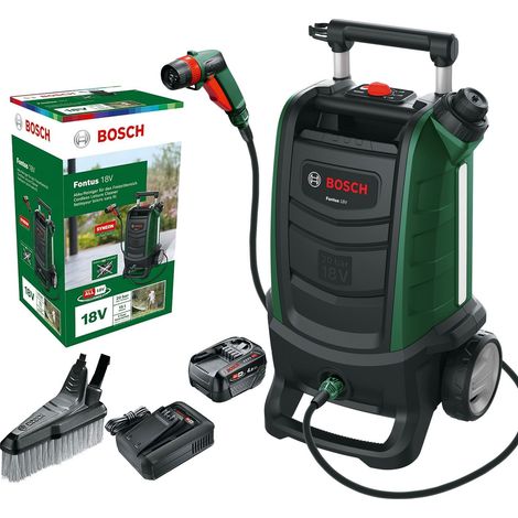 Bosch 06008B6102 Cordless 18v Outdoor Cleaners Fontus + 4AH Battery Kit (1/5)