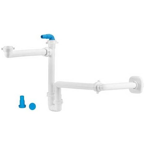 SIFONE SALVASPAZIO PER LAVABO DISASSATO Misura: 1" - 1"1/4 D. 32-40 mm
