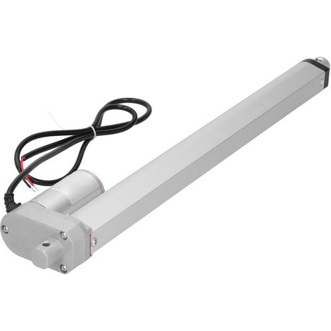 Vérin électrique linéaire industriel 300N, course 350mm, modèle JS-IGZ-U5, silencieux, 12V DC, manuel en anglais inclus (sans support de fixation). (1/5)