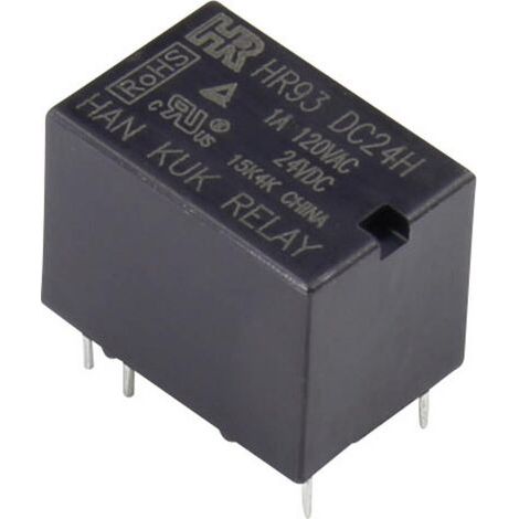 HR93-DC05H Relais pour circuits imprimés 5 V/DC 2 A 1 inverseur (RT) 1 pc(s) S545361 (1/2)