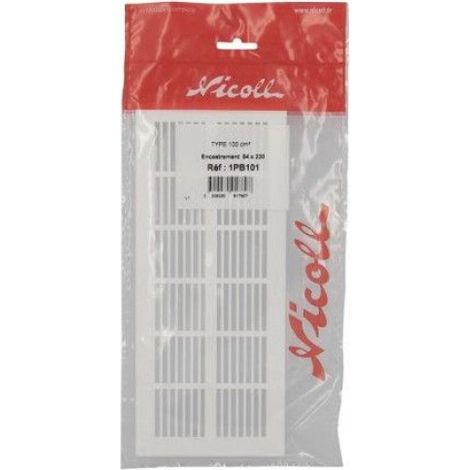 Grille de ventilation - - 1PB101 - Rectangulaire extra-plat - 54 x 230 mm - Sans moustiquaire (1/2)