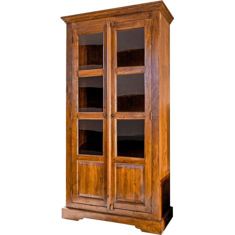Vitrine Akazie 98x46x191 honig  lackiert OXFORD 0440