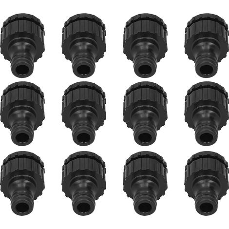12 weibliche G1/2 G3/4-Anschlüsse für Wasserhähne, wiederverwendbarer Gartenschlauchadapter, 1/2 Zoll 3/4 Zoll, Messinganschluss. (1/5)