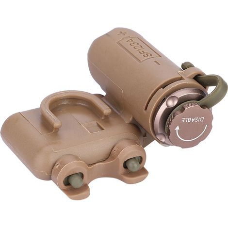 Lampe tactique militaire pour casque, lampe de signalisation de survie en milieu naturel (beige)