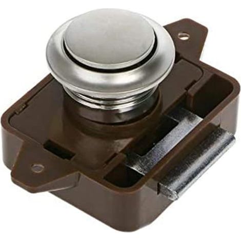 Verrou à bouton poussoir pour camping-car, caravane, armoire, tiroir, 15 mm-18 mm (1/5)