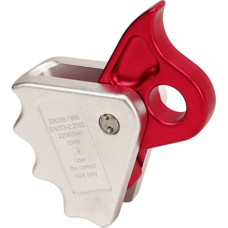 Pince à corde 15 kN à réglage de répétition, en alliage d'aluminium, autobloquante, accessoire d'escalade et de sauvetage, compatible avec les cordes de 12 à 13 mm. (1/5)
