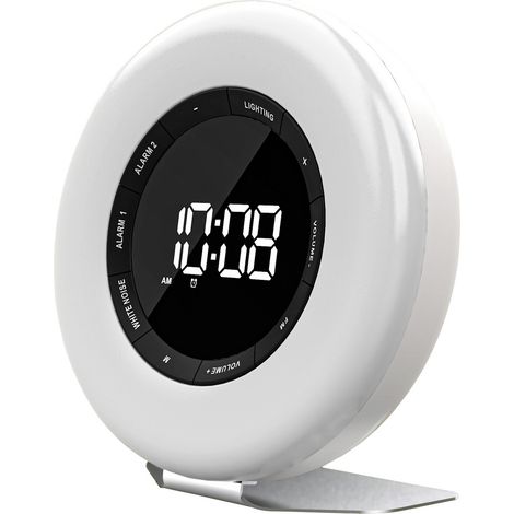 Denver CRL 342 Digitaler Wecker Weiß mit FM Radio (1/3)