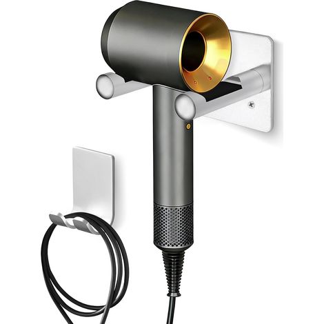 Wandhalterung für Dyson-Haartrockner – silber (1/4)