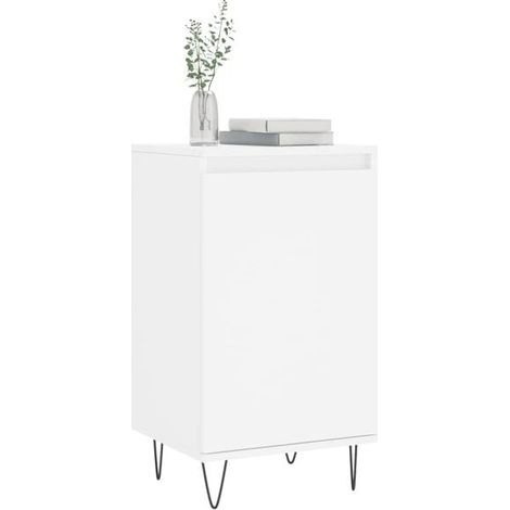 Buffet de Cuisine Blanc 40x35x70 cm - Meuble Rangement Compact en Bois d'Ingénierie pour Entrée, Salon ou Salle à Manger (1/5)
