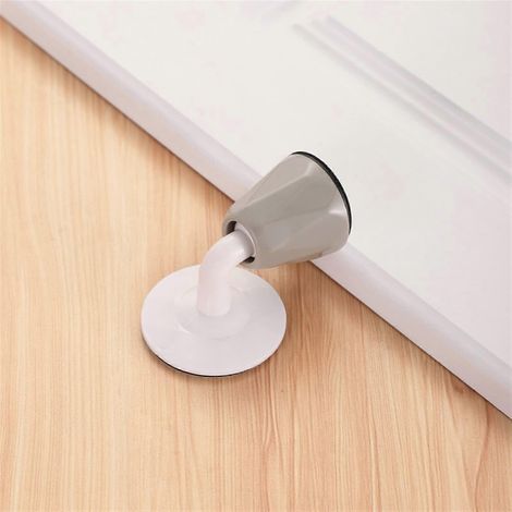 Geräuschloser automatischer Türstopper mit Gummisaugfuß, geräuschdämpfender, wandmontierter Türstopper, 1 Stück (1/5)
