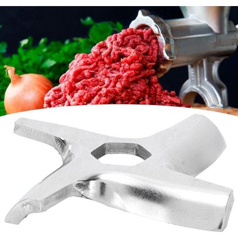 Cuchilla de acero inoxidable para picadora de carne eléctrica: cuchilla en cruz con orificio hexagonal