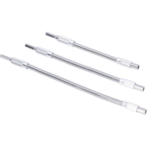 3-teiliger, flexibler Universal-Bohrerverlängerungsschaft für 1/4-Zoll-Bohrer mit Bohrerhalter (1/5)