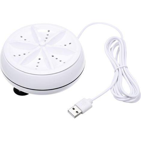 Mini Ultrasonic Turbo Washer and Dishwasher Washer Portable Ultrasonic Tub for Personal Laundry and Washing Vegetables Dirty Dishes