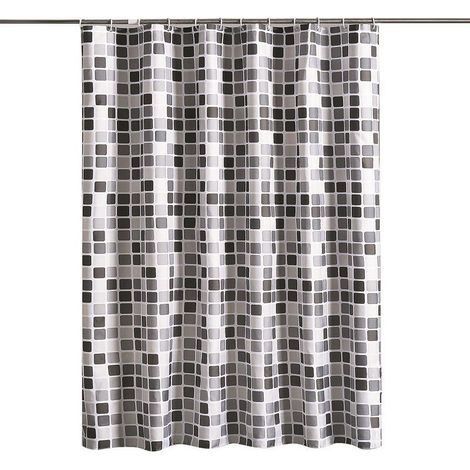 Kaelt - Sollbry Rideau De Douche Anti Moisissure 200x200cm, Épaissi Rideaux de Douche Tissu Lavable avec 12 Crochets, Imperméable Antibactérien Séchage Rapide, pour Baignoire, Salle de Bain (1/5)