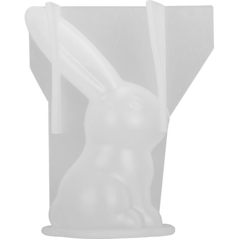 3D-Gussformen für langohrige Kaninchen aus Kunstharz, 3D-Tier-Silikonform für Dekorationszwecke.