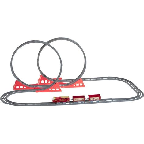 Train à piles musical et animé 2 loopings (1/4)