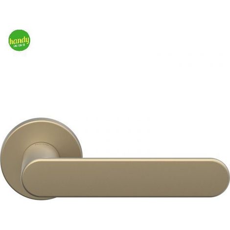 Maniglia Square Frosio Bortolo A519 oro satinato con rosetta tonda