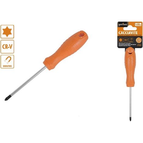 Kaela - Cacciavite Giravite 4x100 Mm Con Punta Magnetica A Stella In Acciaio Cr-v 97516 - (1/2)