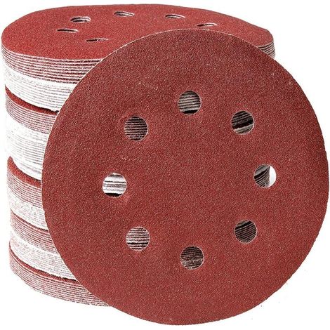Lot60 Disques Abrasifs Triangulaires Auto-agrippants en Nylon pour Ponceuses Orbitales Aléatoires,grains 40/60/80/100/120/150 (1/5)
