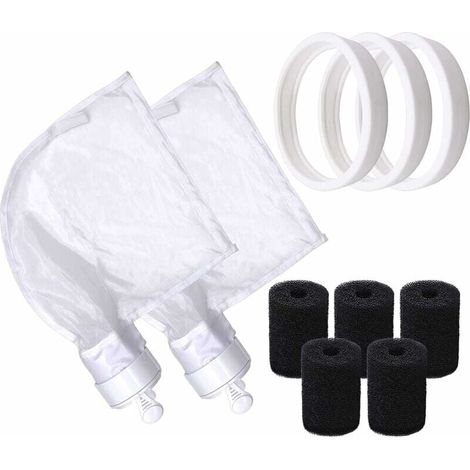 Replacement nylon zipper bags (only for Polaris 280 and 480) + Spare soft rubber tires + Foam brush for robot tail for Polaris YMYNY (1/4)