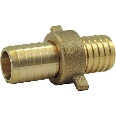 Raccord union cannelé avec écrou à ailette en laiton Ø A: 1'' Ø B: 25mm