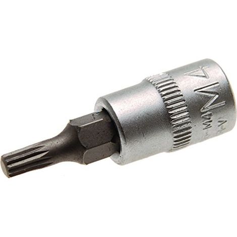 BGS Bit-Einsatz Antrieb Innenvierkant 6,3 mm (1/4") Innenvielzahn (für XZN) M4 - 5105-M4